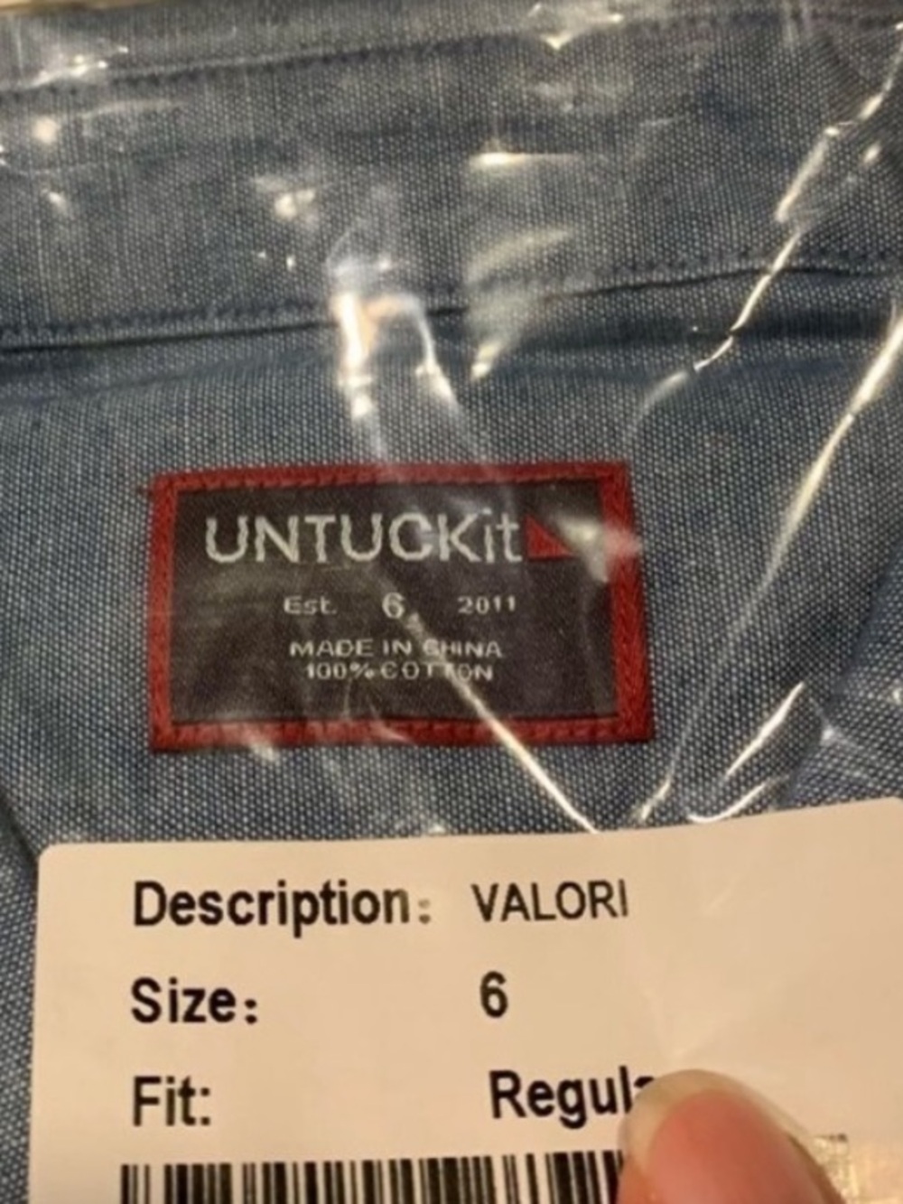 Untuckit denim shirt long sleeve - Picture 9 of 10